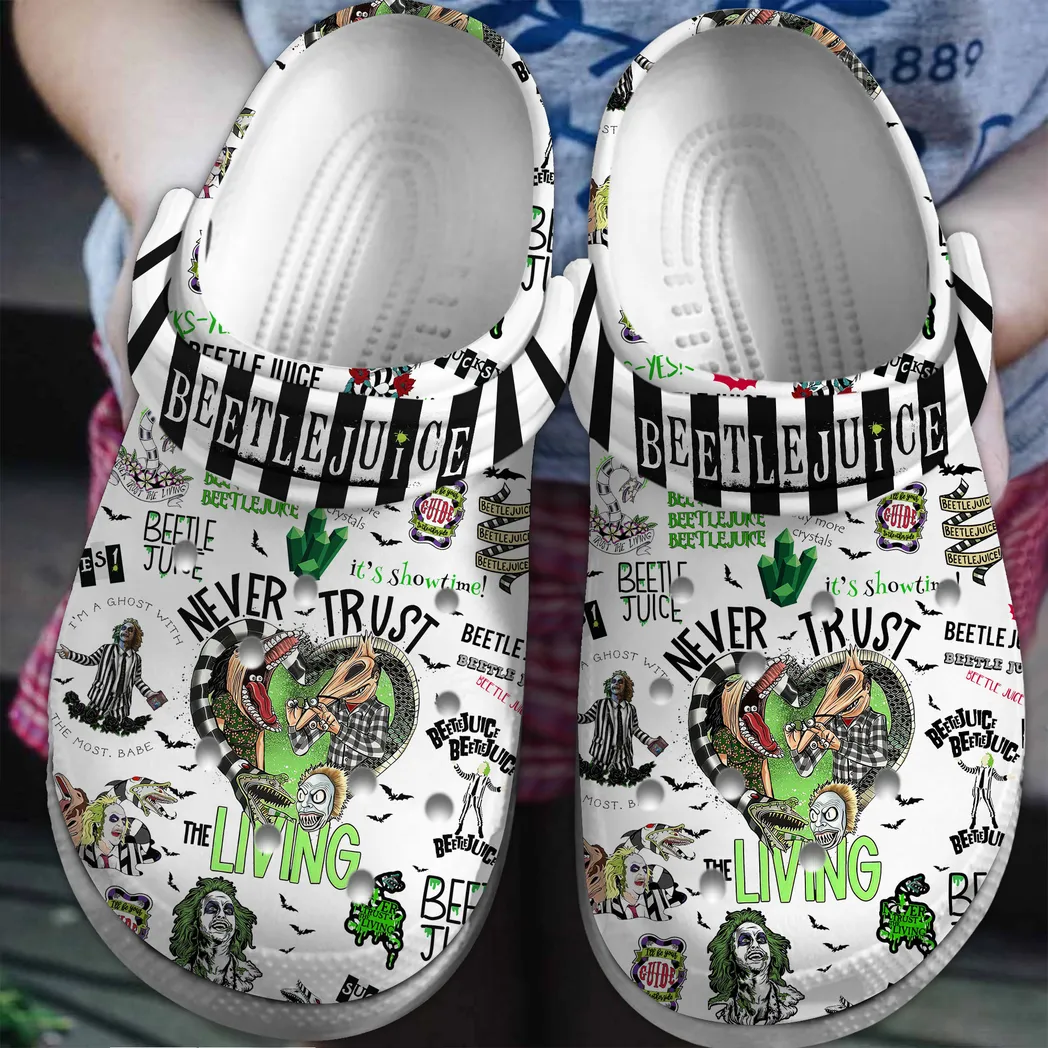 Beetlejuice Movie Crocs Clogs