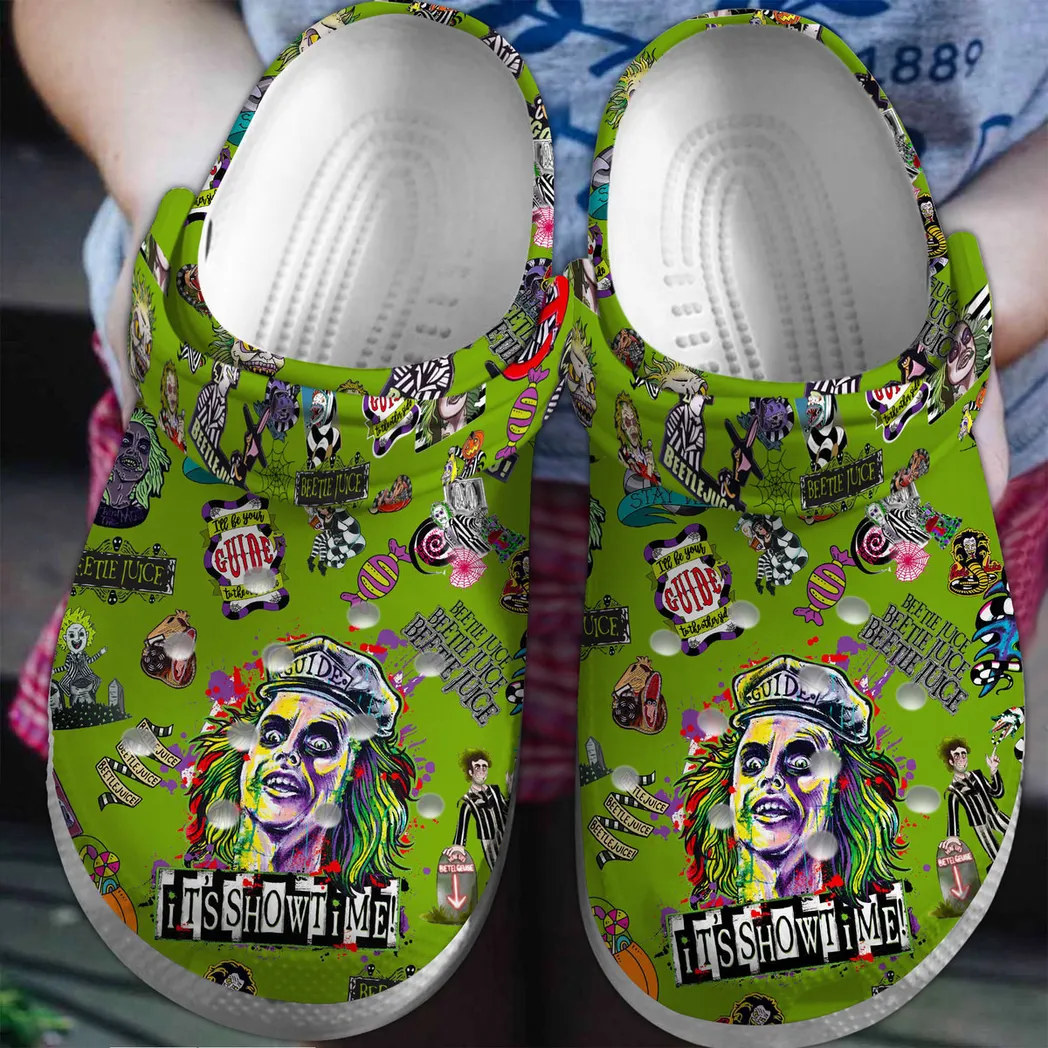 Beetlejuice Movie Crocs Clogs