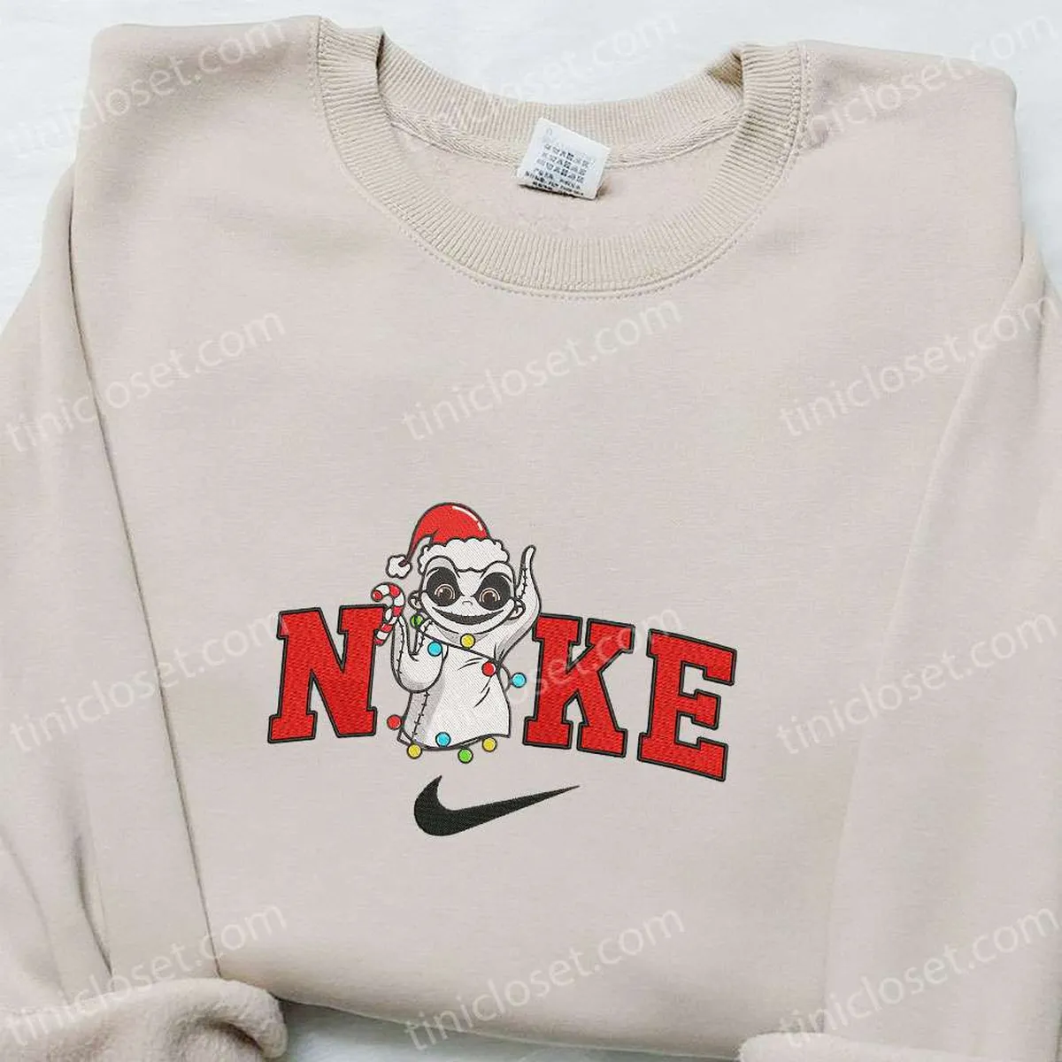 Benito Cosplay Jack Christmas x Nike Embroidered Sweatshirt, Christmas Embroidered Shirt, Best Christmas Gift Ideas