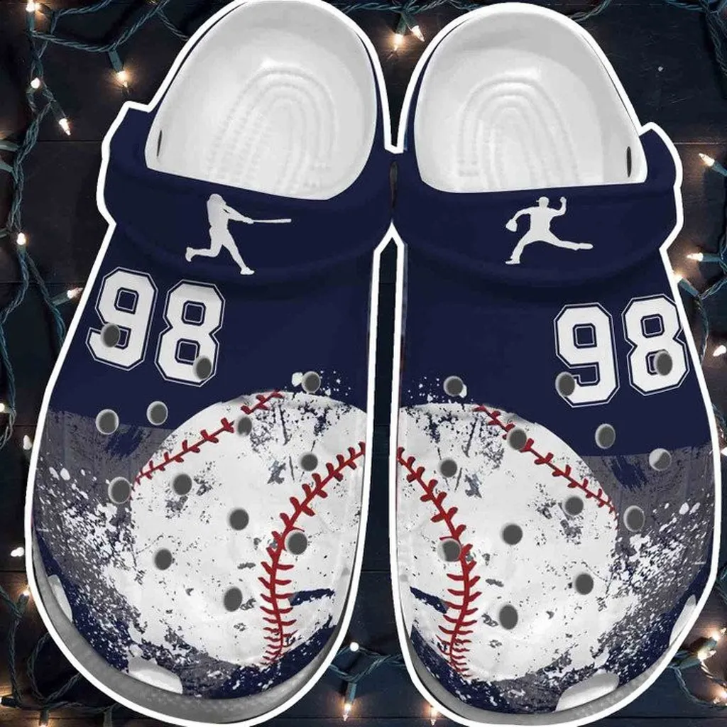 Big Baseball Vector Crocs Classic Clogs