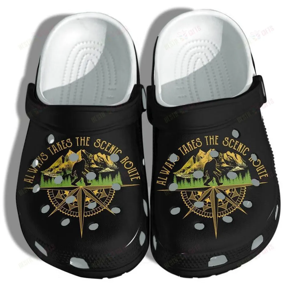 BigFoot Camping Crocs, Personalized Crocs Classic Clogs