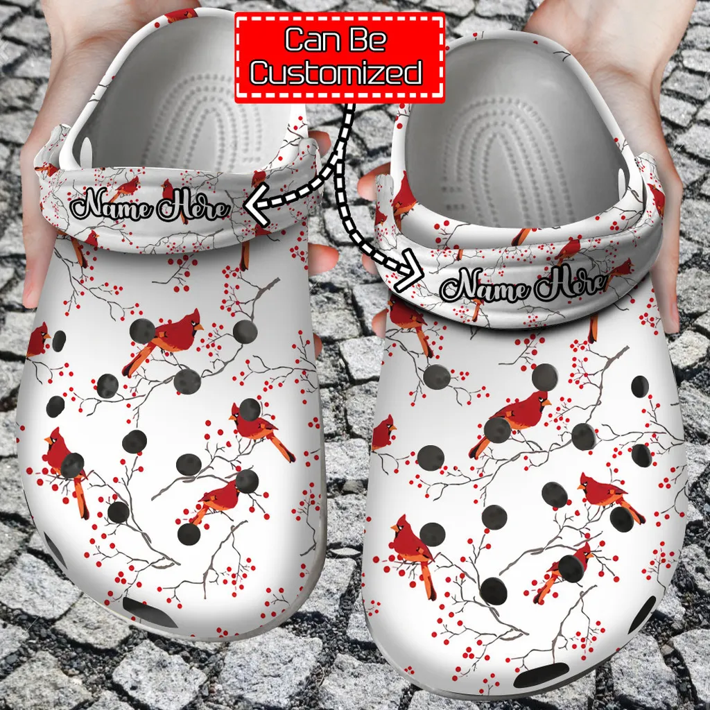 Bird Crocs - Cardinal Birds Pattern Unisex Birthday Gifts Clog