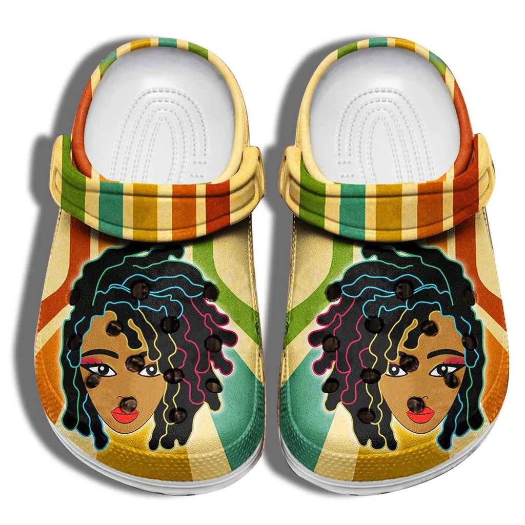 Black Girl Hair Juneteenth Africa Culture Black Women Crocs Crocband Clog