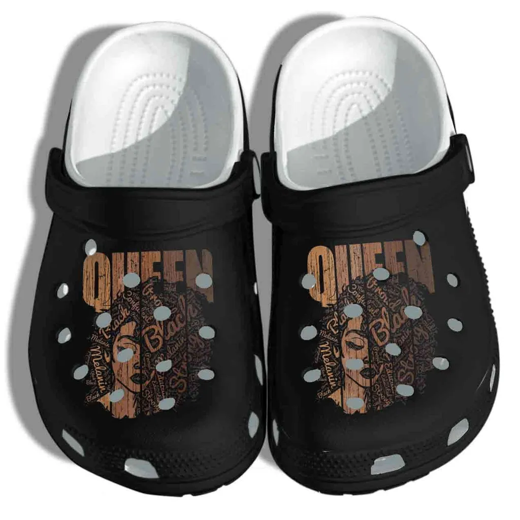 Black Pride Strong Brown Queen Crocs Crocband Clog