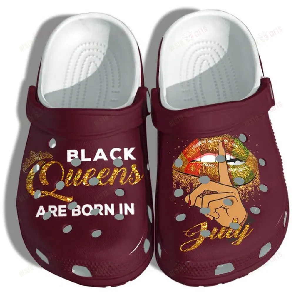 Black Queen July Birthday Crocs Classic Clogs