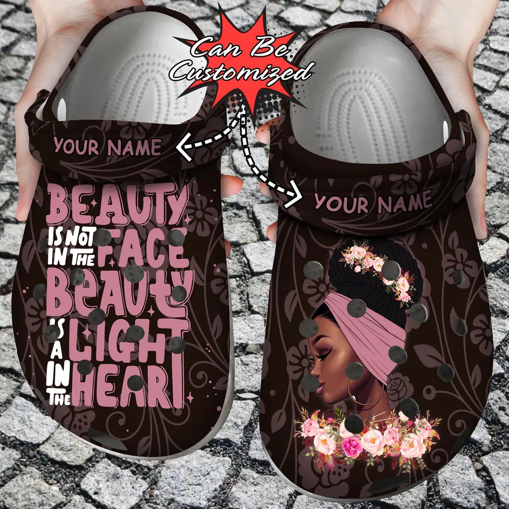 Black Women Personalized Beautiful African Women Crocs Clog