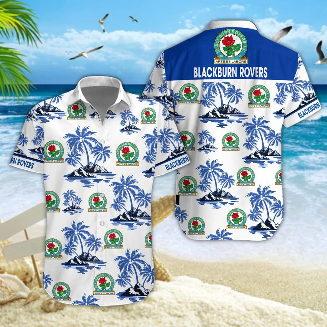 Blackburn Rovers Hawaiian Shirt Style Classic Oversized Hawaiian