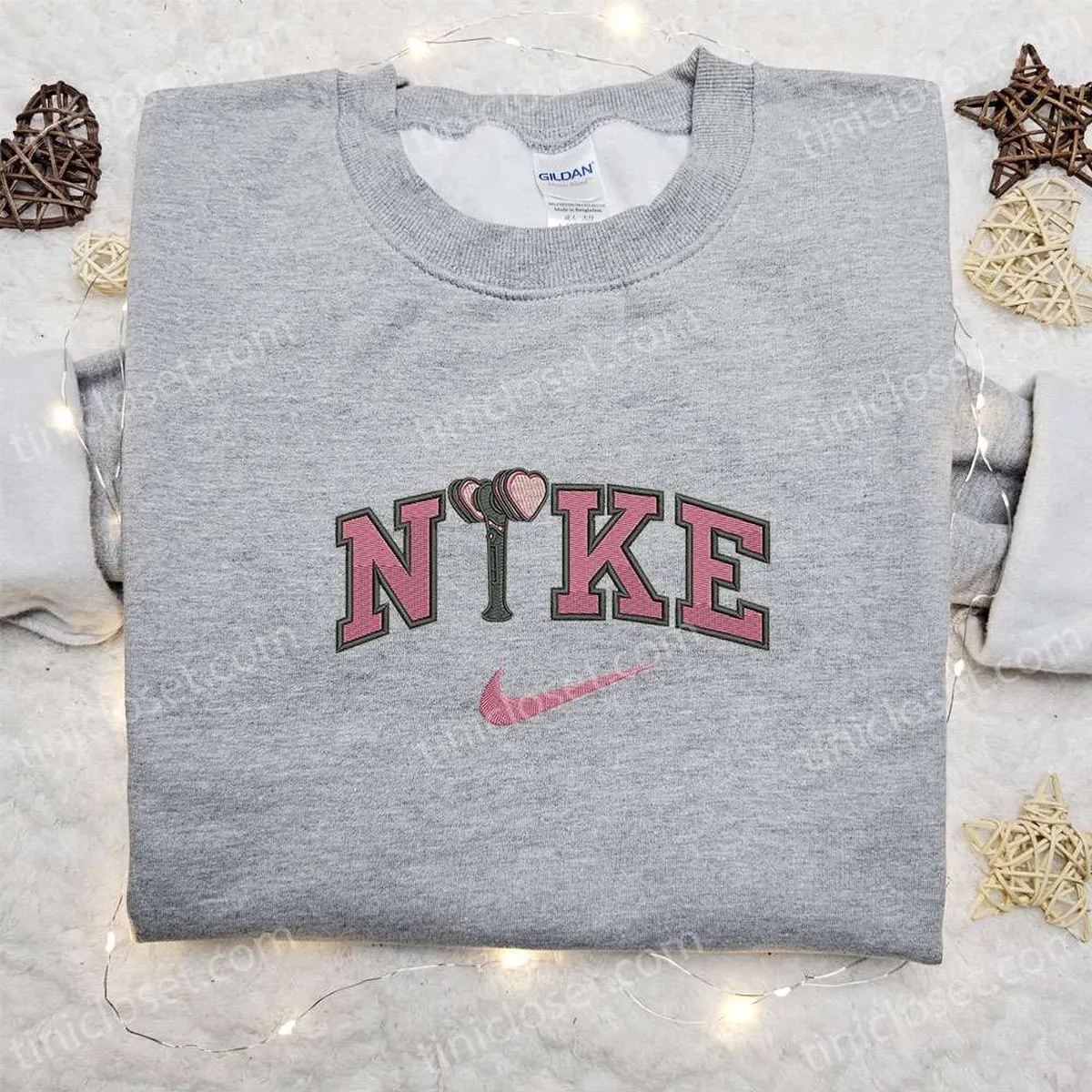 Blackpink Love Hammer x Nike Embroidered Shirt, Nike Inspired Embroidered Shirt, Best Gifts for Blackpink Fans