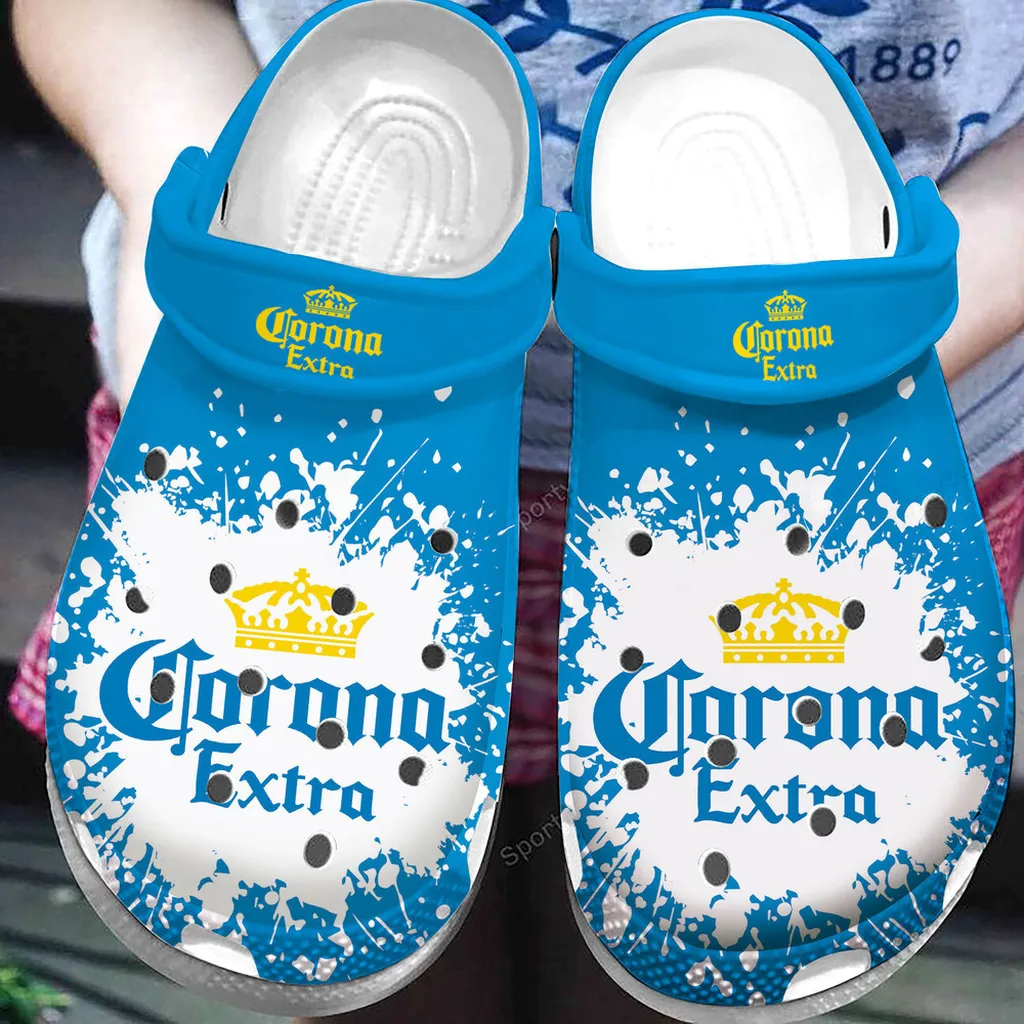 Blue Corona Extra Beer Clog