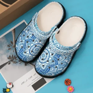 Boho Personalized Clog Custom Crocs Comfortablefashion Style Comfortable For Women Men Kid Print 3D Wild Flower