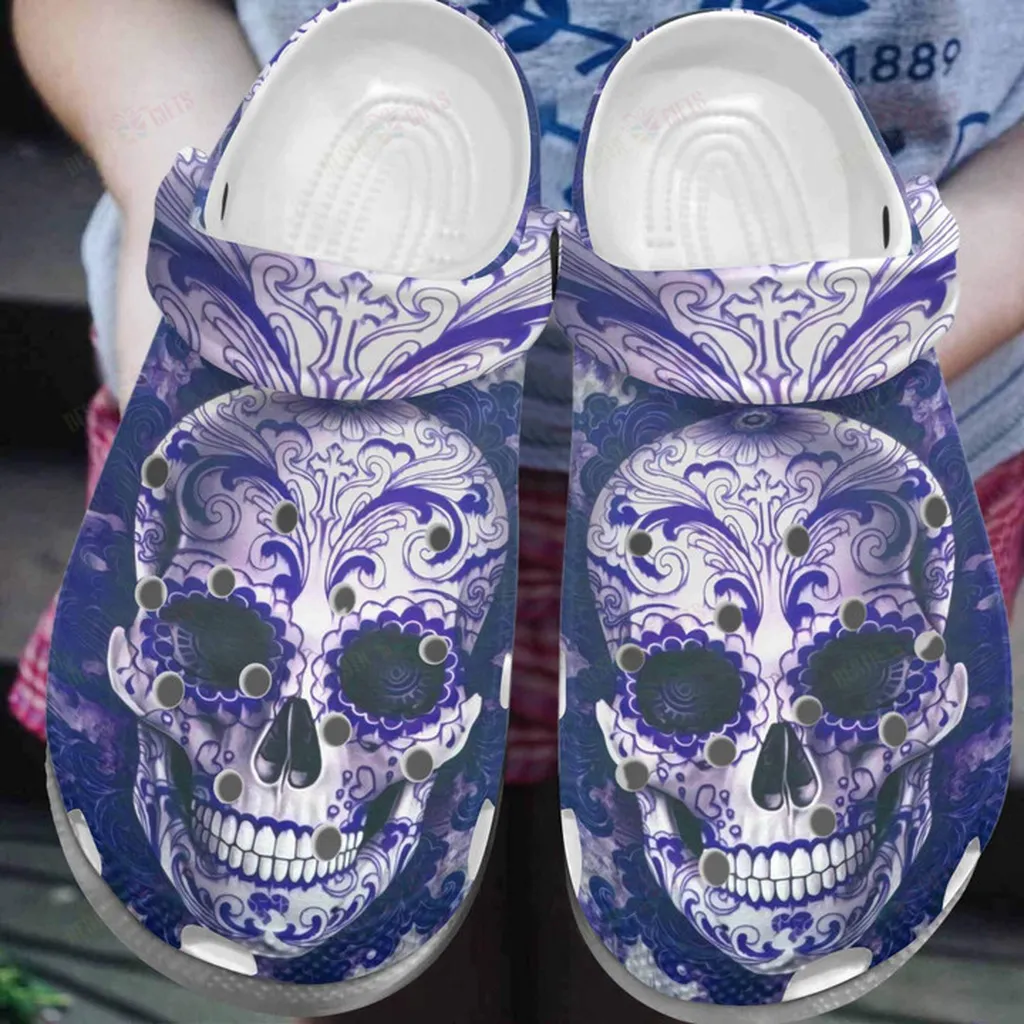 Boho Skull Crocs Classic Clogs