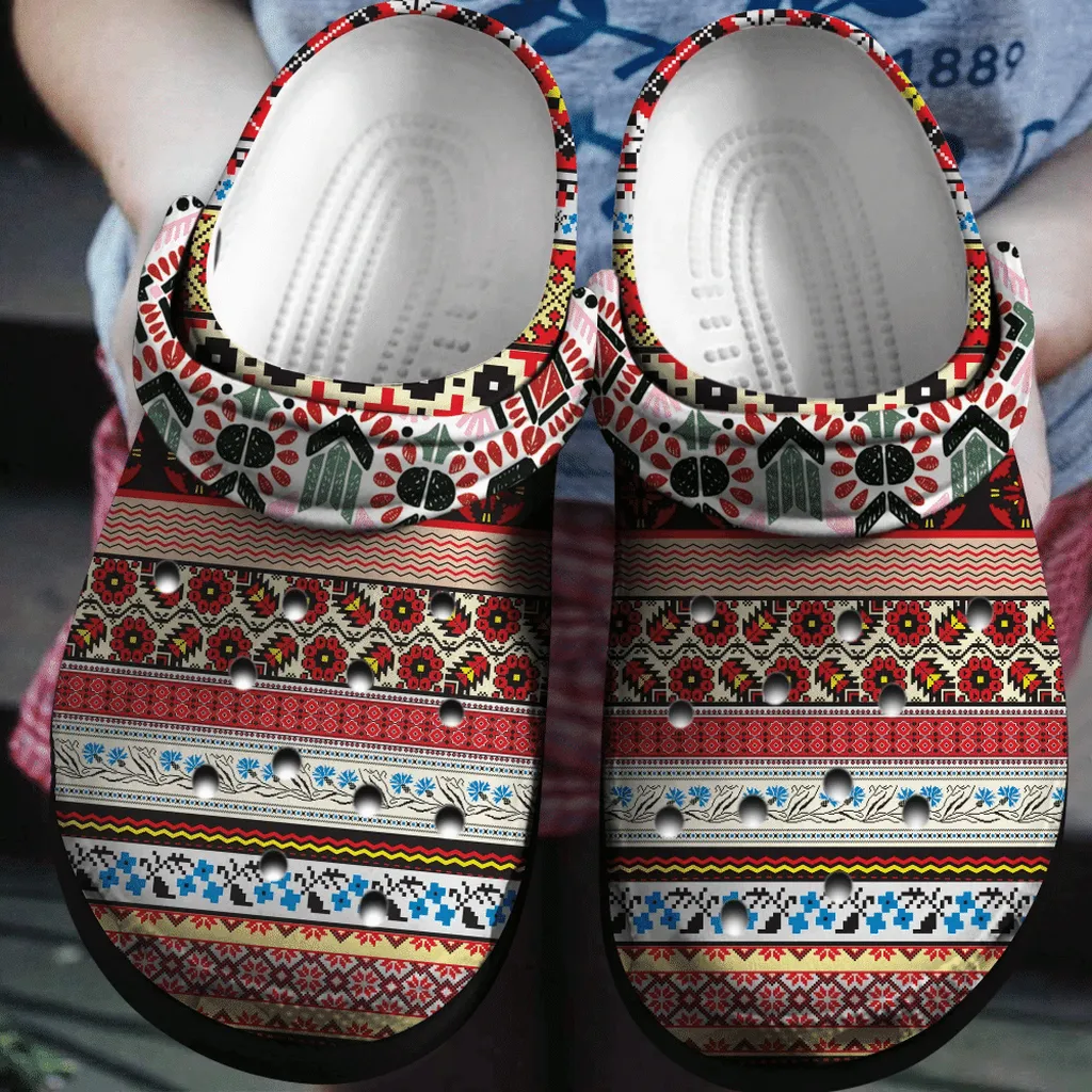 Boho Vintage Mandala 2 Gift For Lover Rubber Crocs Clog