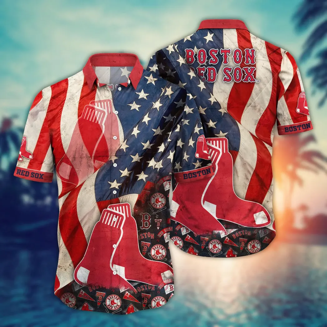 Boston Red Sox MLB Flower Aloha Hawaiian Shirt, Summer Football Shirts VPHWA2451152672