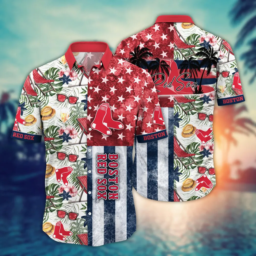 Boston Red Sox MLB Flower Aloha Hawaiian Shirt, Summer Football Shirts VPHWA2451152755