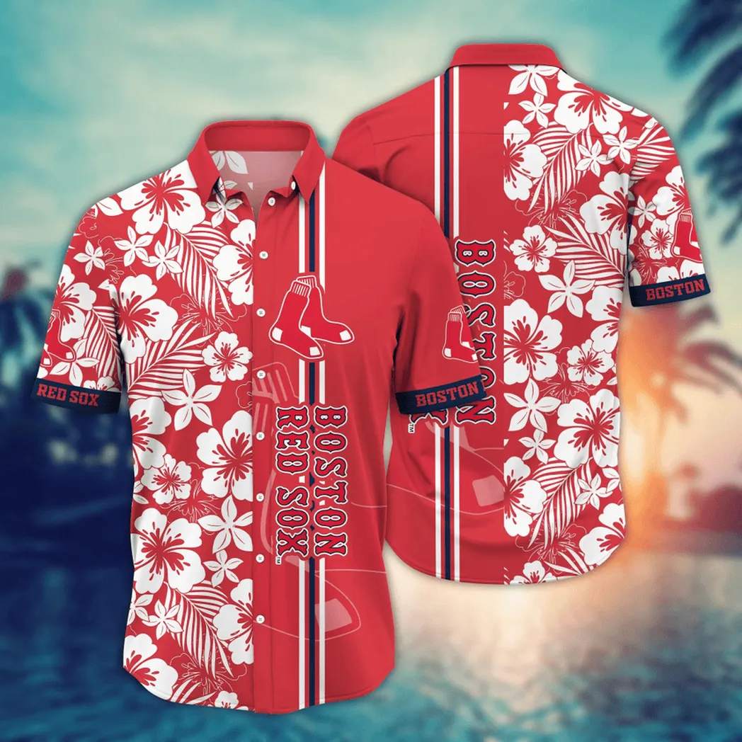 Boston Red Sox MLB Flower Aloha Hawaiian Shirt, Summer Football Shirts VPHWA2451154737