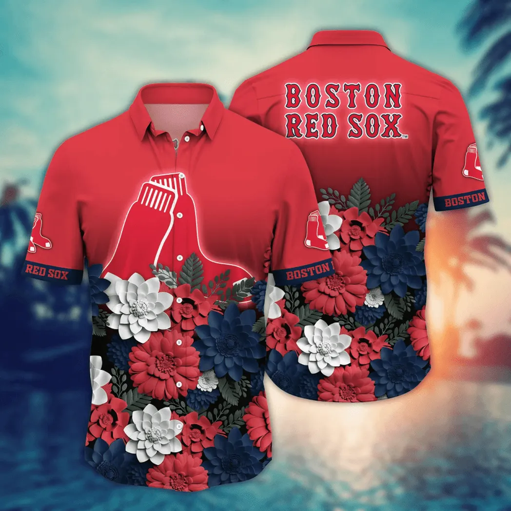 Boston Red Sox MLB Flower Aloha Hawaiian Shirt, Summer Football Shirts VPHWA2451154873