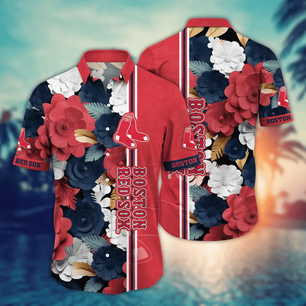 Boston Red Sox MLB Flower Aloha Hawaiian Shirt, Summer Football Shirts VPHWA2451154927