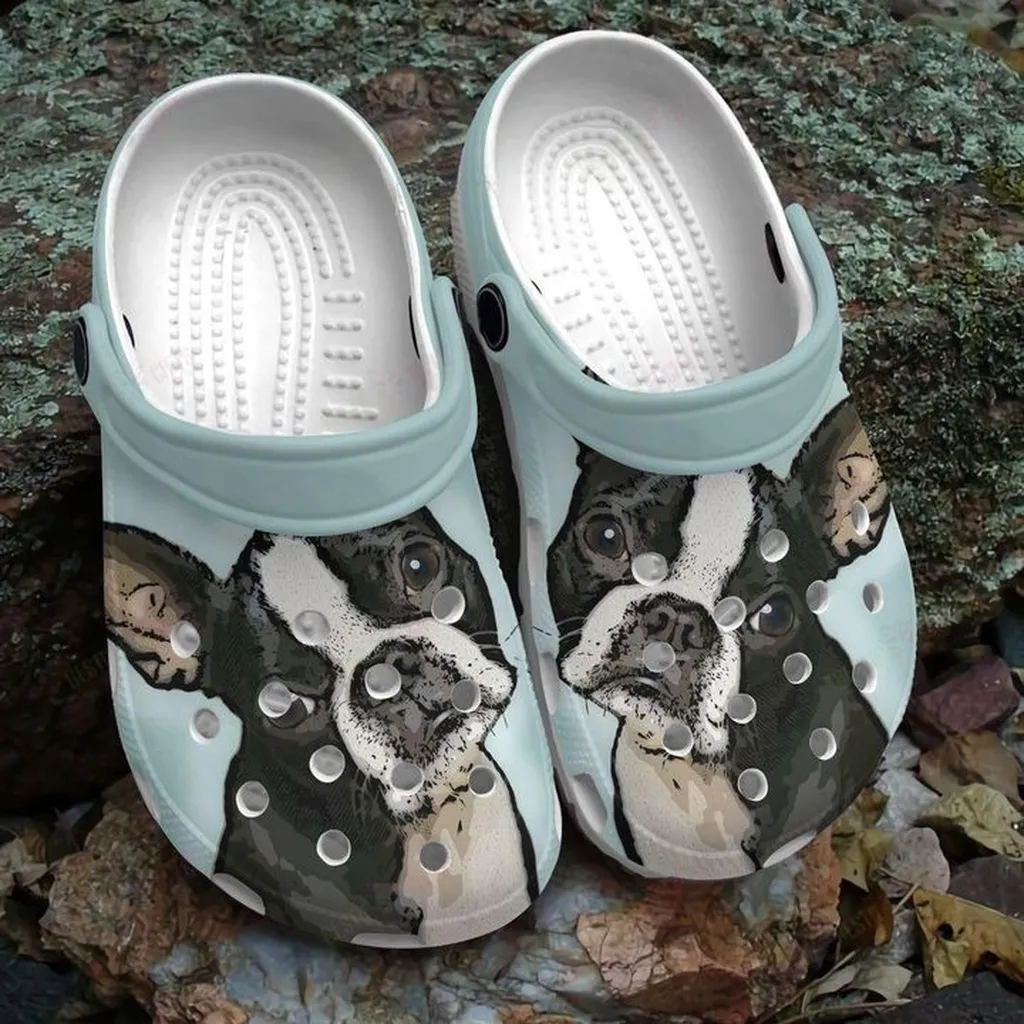 Boston Terrier Spaniel Lovely Crocs Classic Clogs