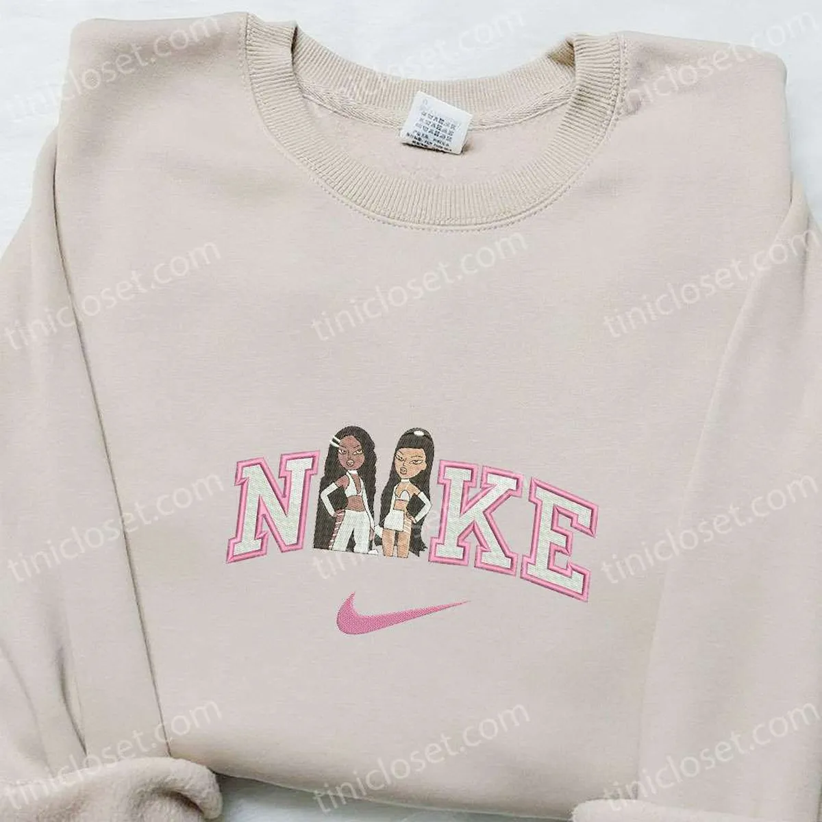 Bratz Girls x Nike Embroidered Shirt, Nike Inspired Embroidered Hoodie, Best Gifts For Family