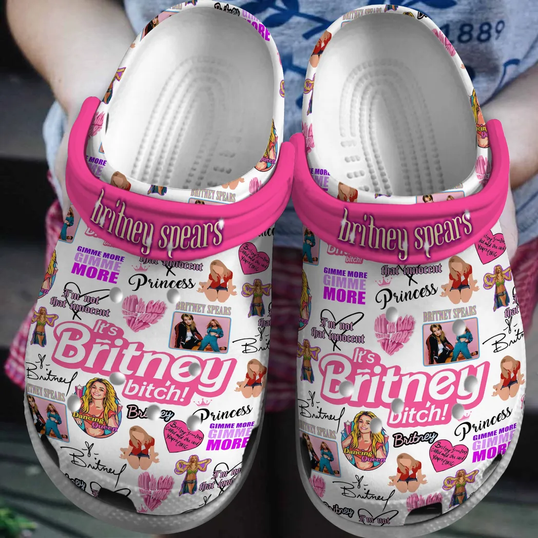 Britney Spears Music Crocs Clogs