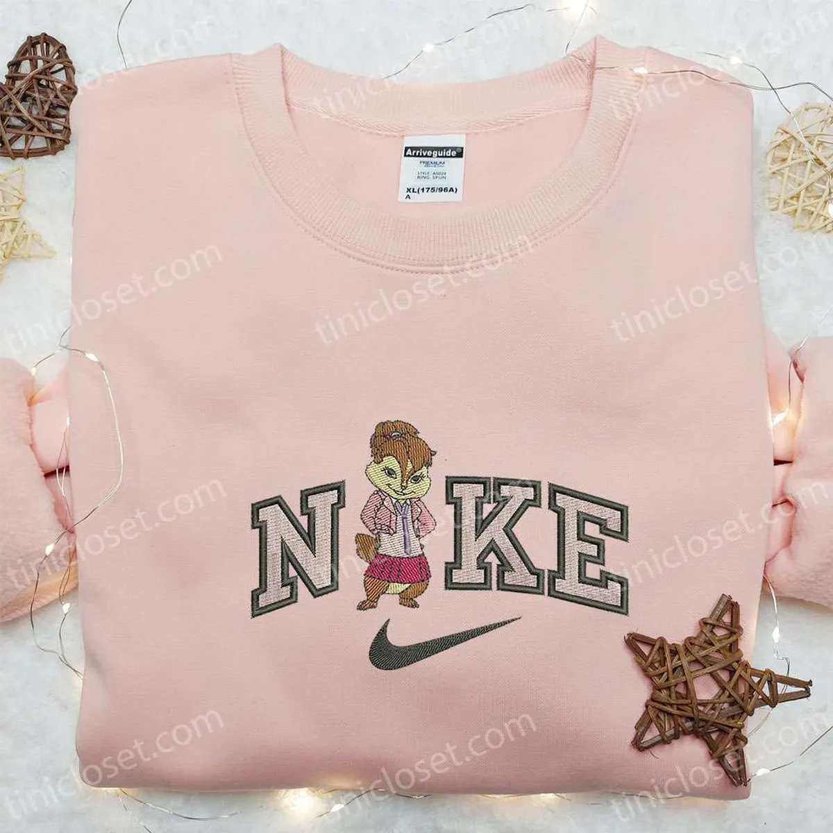 Brittany x Nike Embroidered Shirt, Alvin And The Chipmunks Cartoon Embroidered Hoodie, Best Gifts For Family