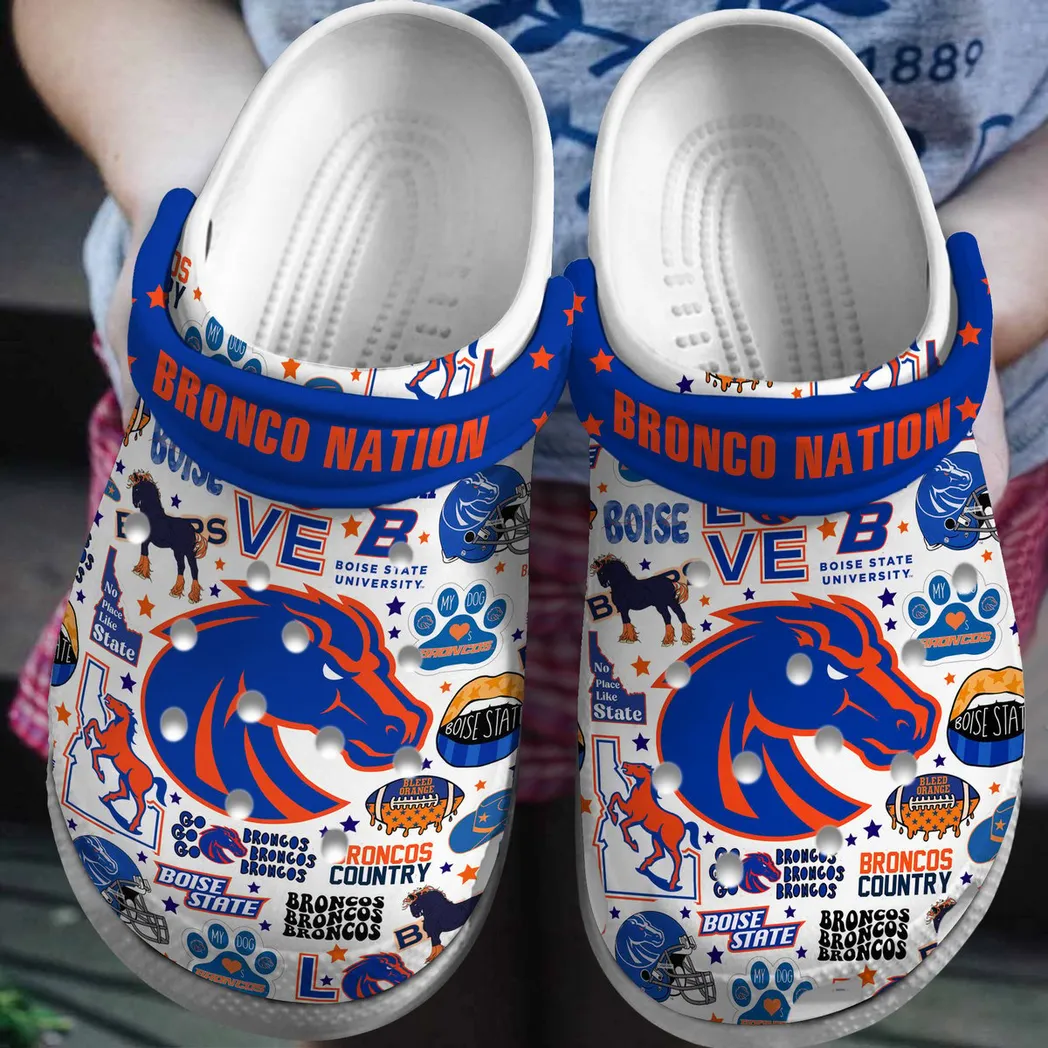 Bronco Nation Car Crocs Clogs