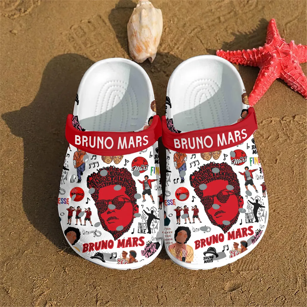 Bruno Mars Music Crocs Clogs