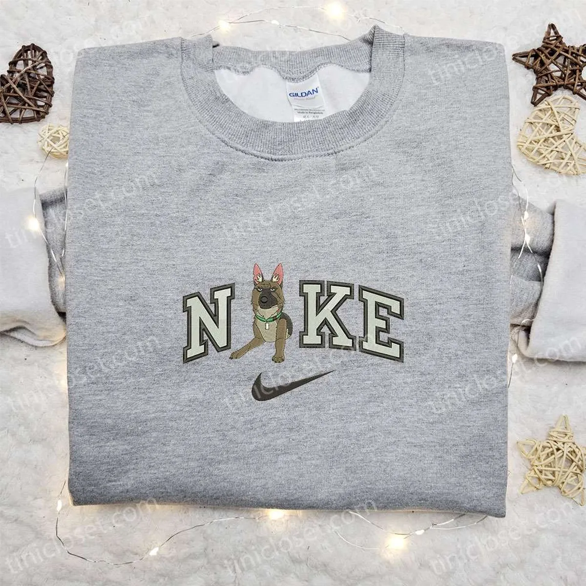 Brutus x Nike Embroidered Sweatshirt, Brutus And Pixie Cartoon Embroidered Hoodie, Nike Inspired Embroidered Shirt