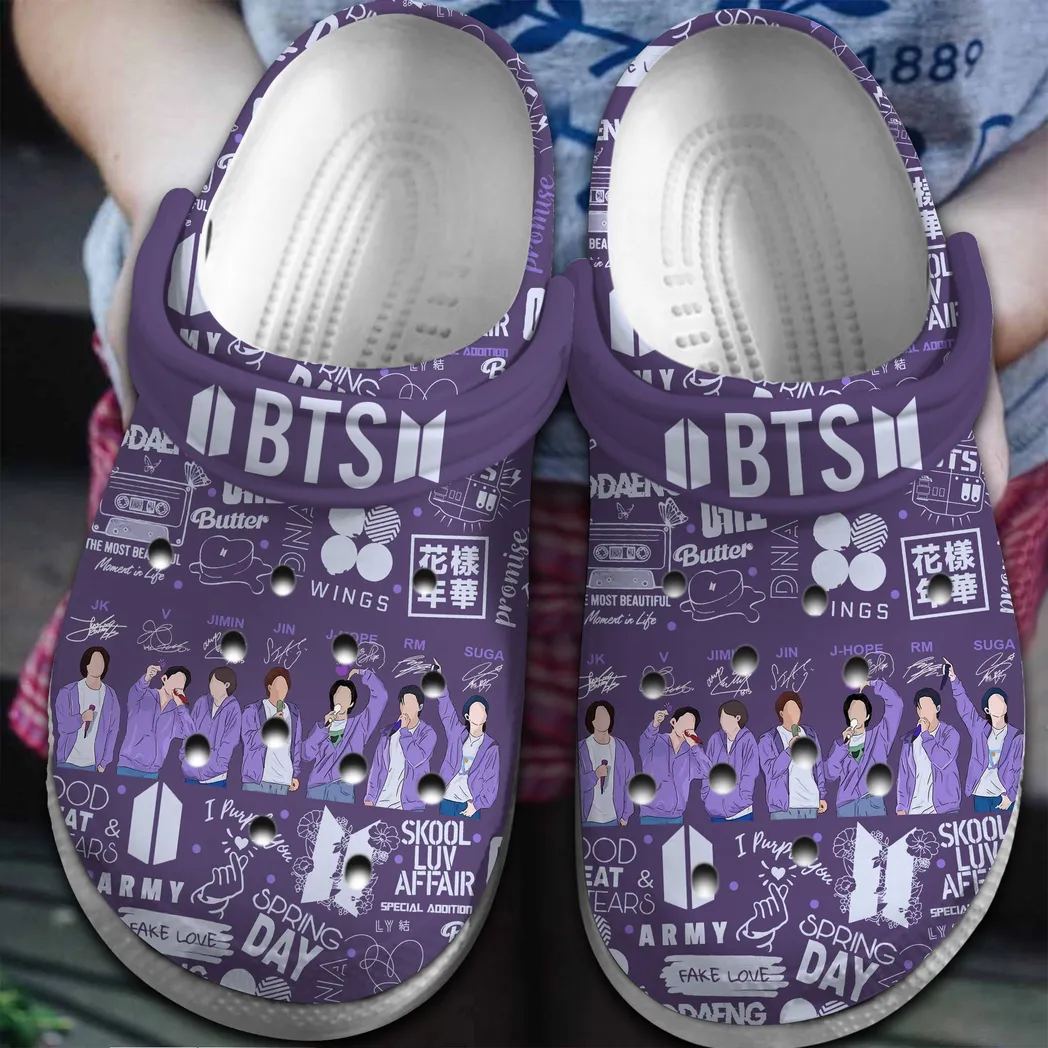 BTS Music Crocs Clogs