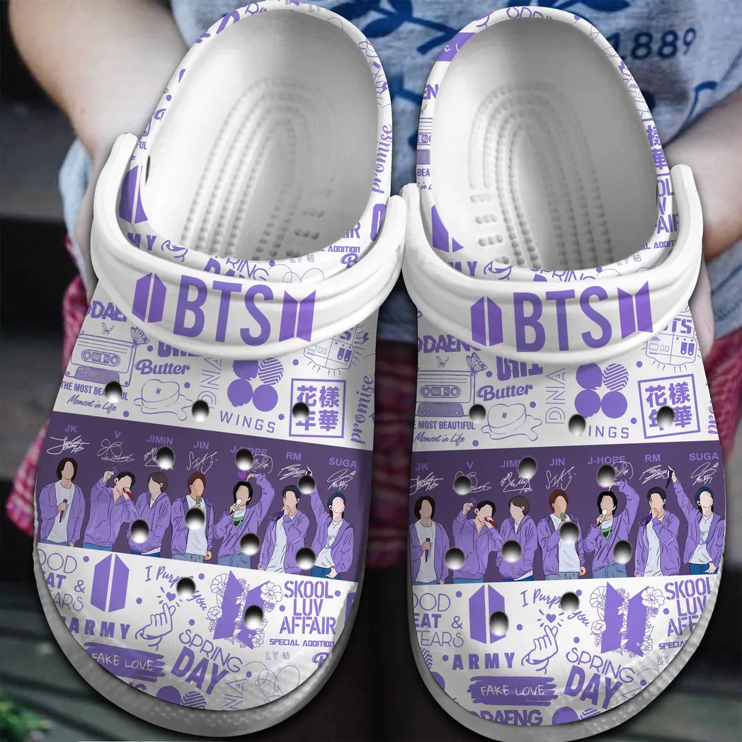 BTS Music Crocs Clogs