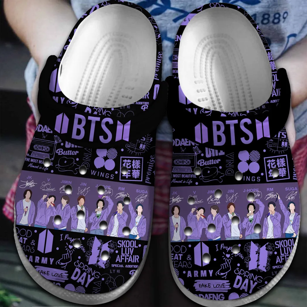 BTS Music Crocs Clogs