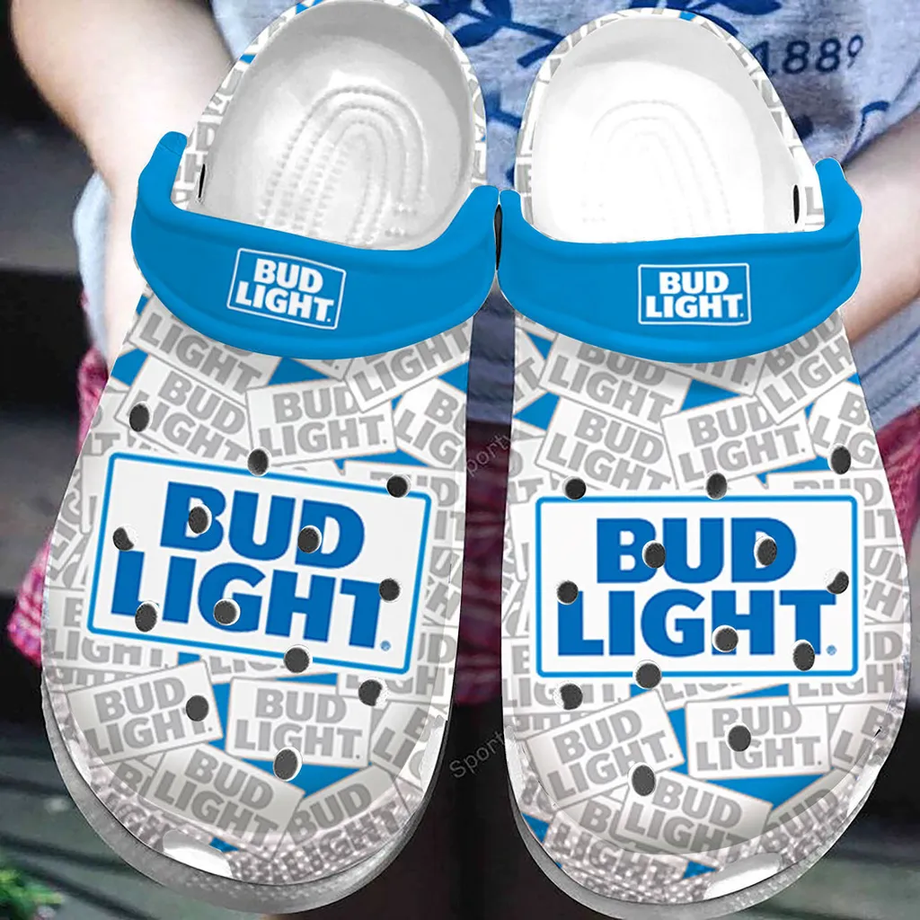 Bud Light Blue Clogs