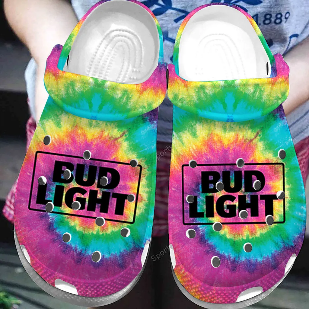 Bud Light Tie Dye Clogs