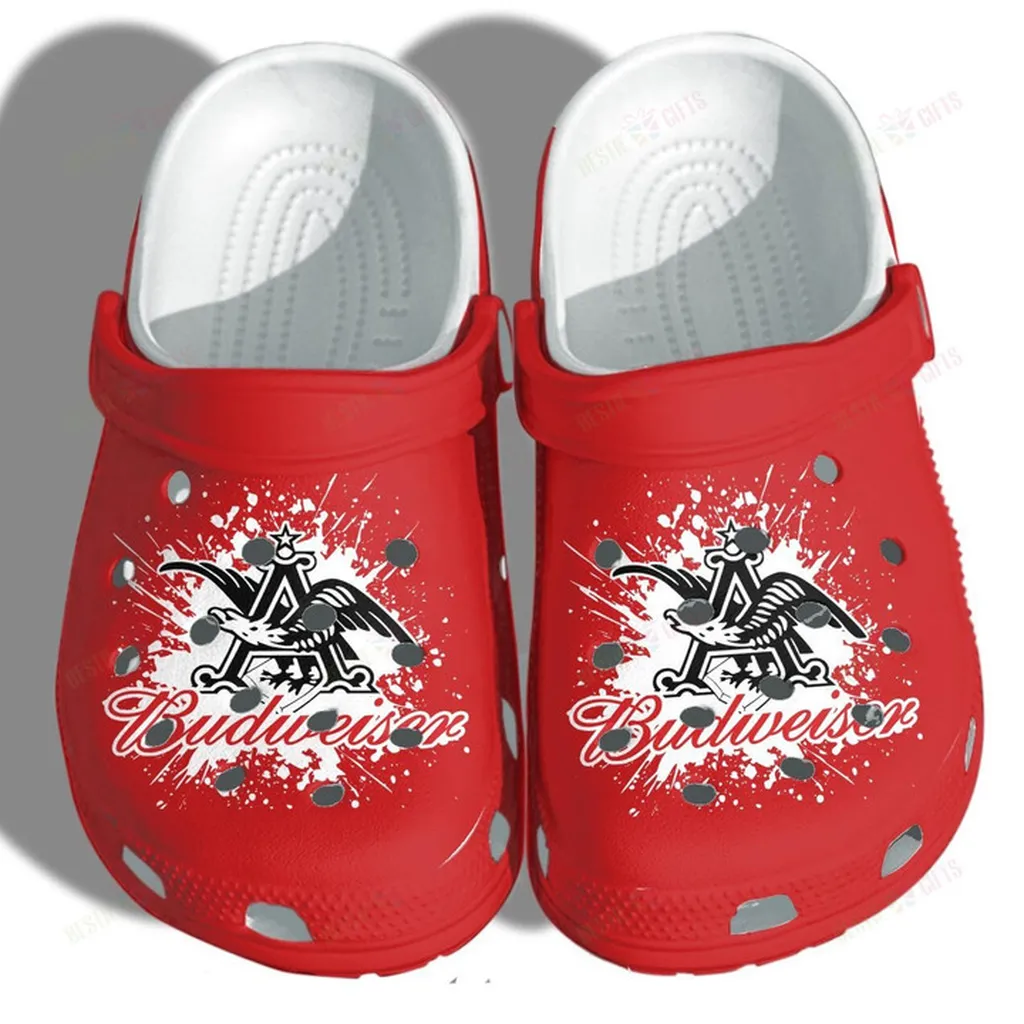 Budweiser Funny Crocs, Personalized Crocs Classic Clogs