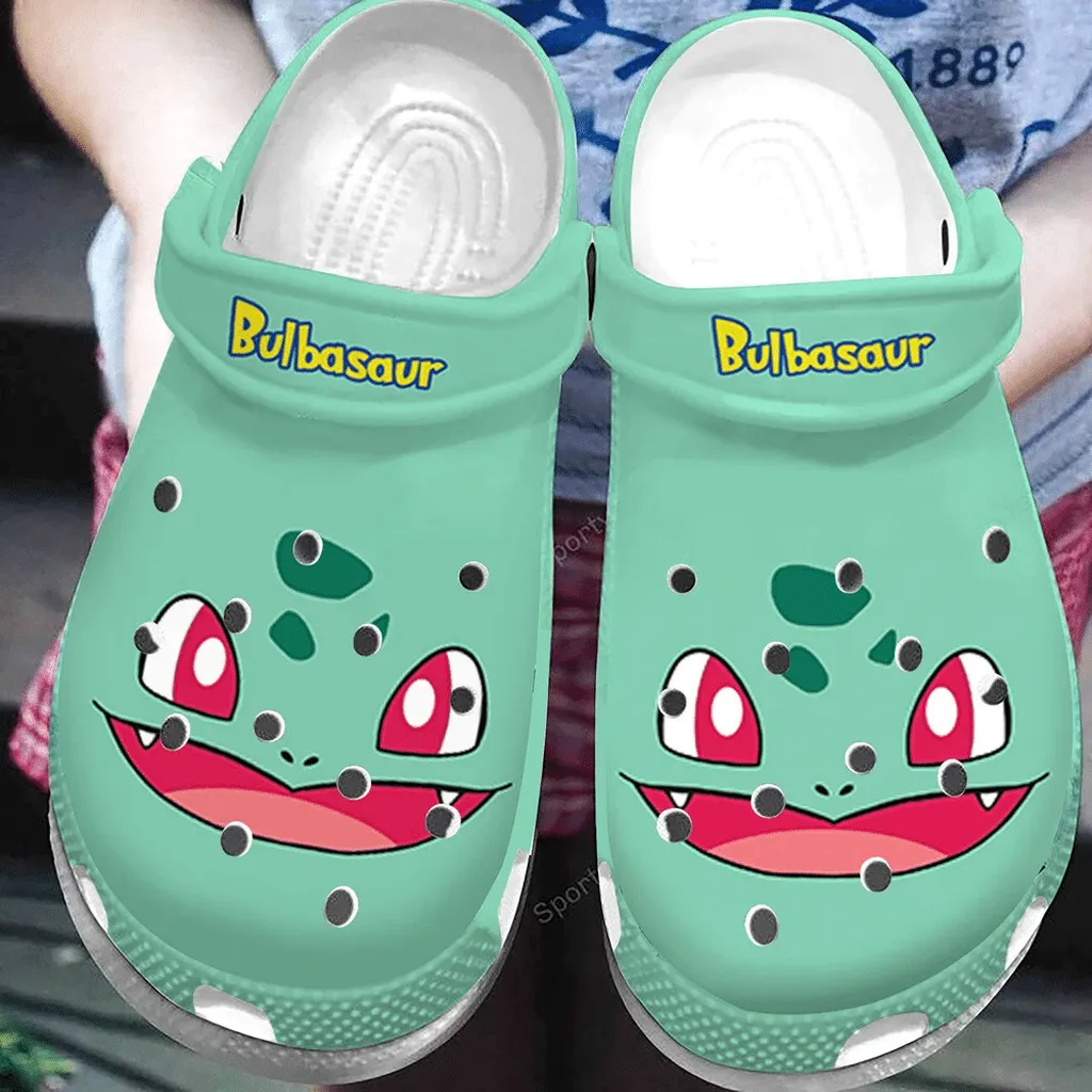 Bulbasaur Pokemon So Cute Green Clogs