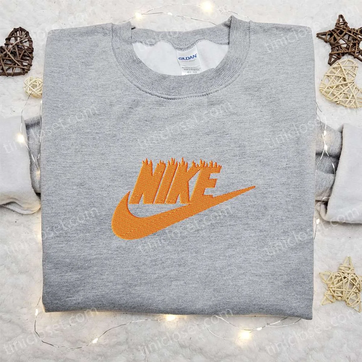 Burn Classic x Nike Embroidered Shirt, Nike Inspired Embroidered Shirt, Best Birthday Gifts