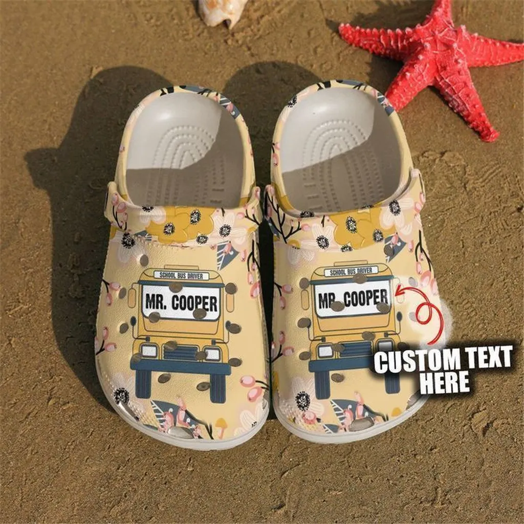 Bus Driver Personalized School Front Crocs Classic Clogs