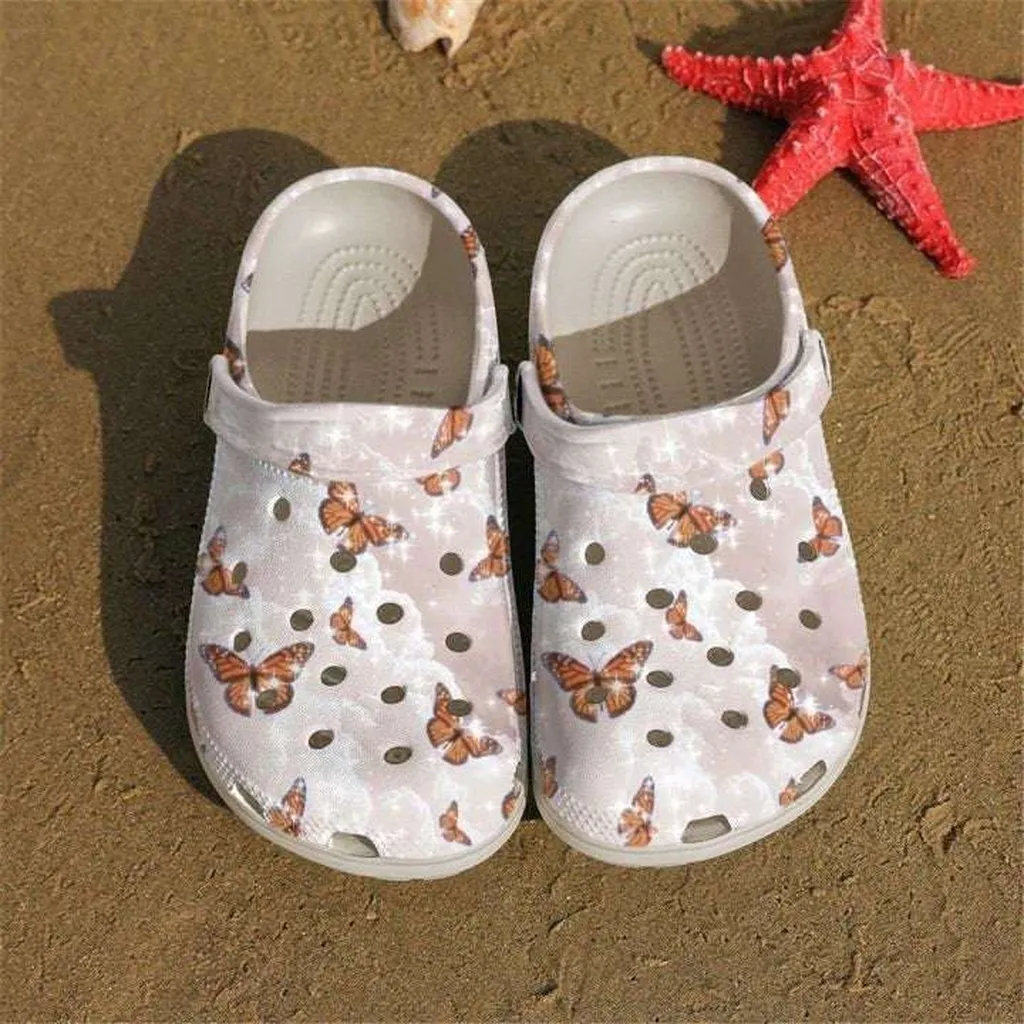 Butterfly Beautiful Animal Rubber Crocs Clog