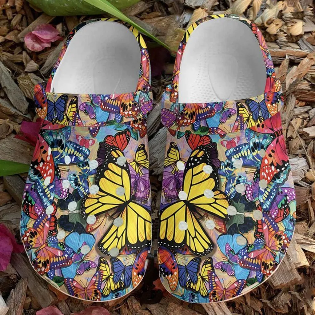 Butterfly Butterflies In Love Crocs Clog