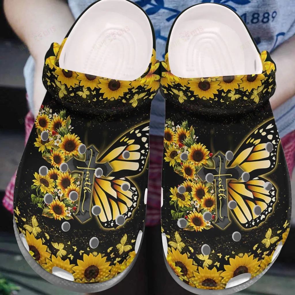 Butterfly Crocs Classic Clog Faith