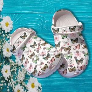 Butterfly Cute Pattern Croc