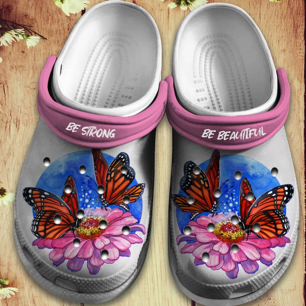 Butterfly Flowers Crocs