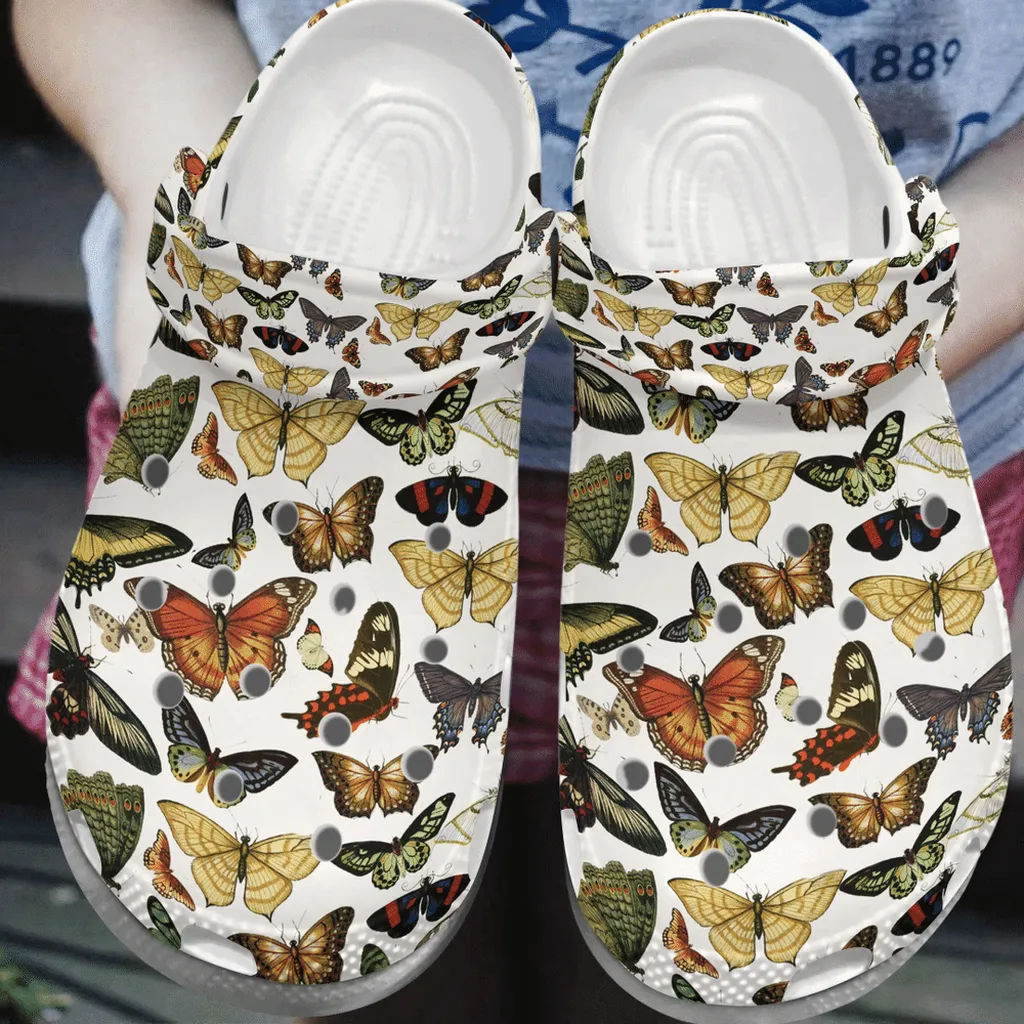 Butterfly Life Croc Animal Gift For Lover Rubber Crocs Clog