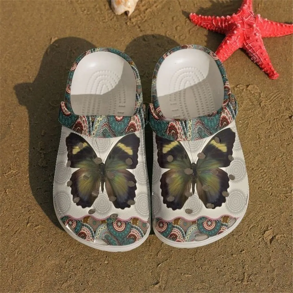 Butterfly Mandala Crocs Clog