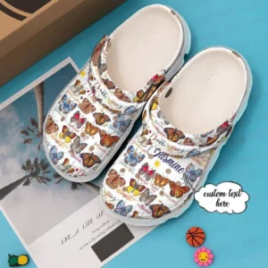 Butterfly Personalized Collection Crocs Crocband Clog Comfortable For Mens Womens Classic Clog Water