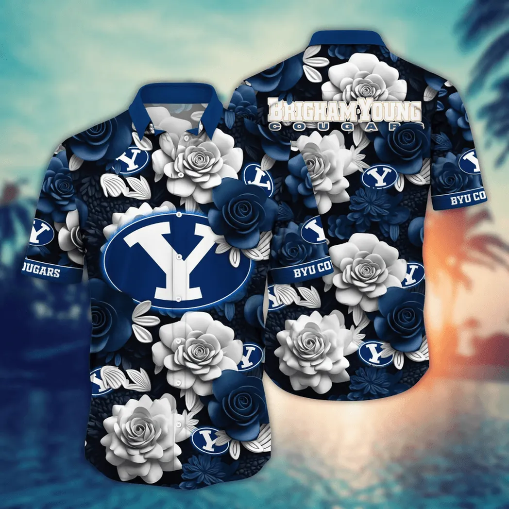 BYU Cougars NCAA Flower Aloha Hawaiian Shirt, Summer Football Shirts VPHWA2451153877