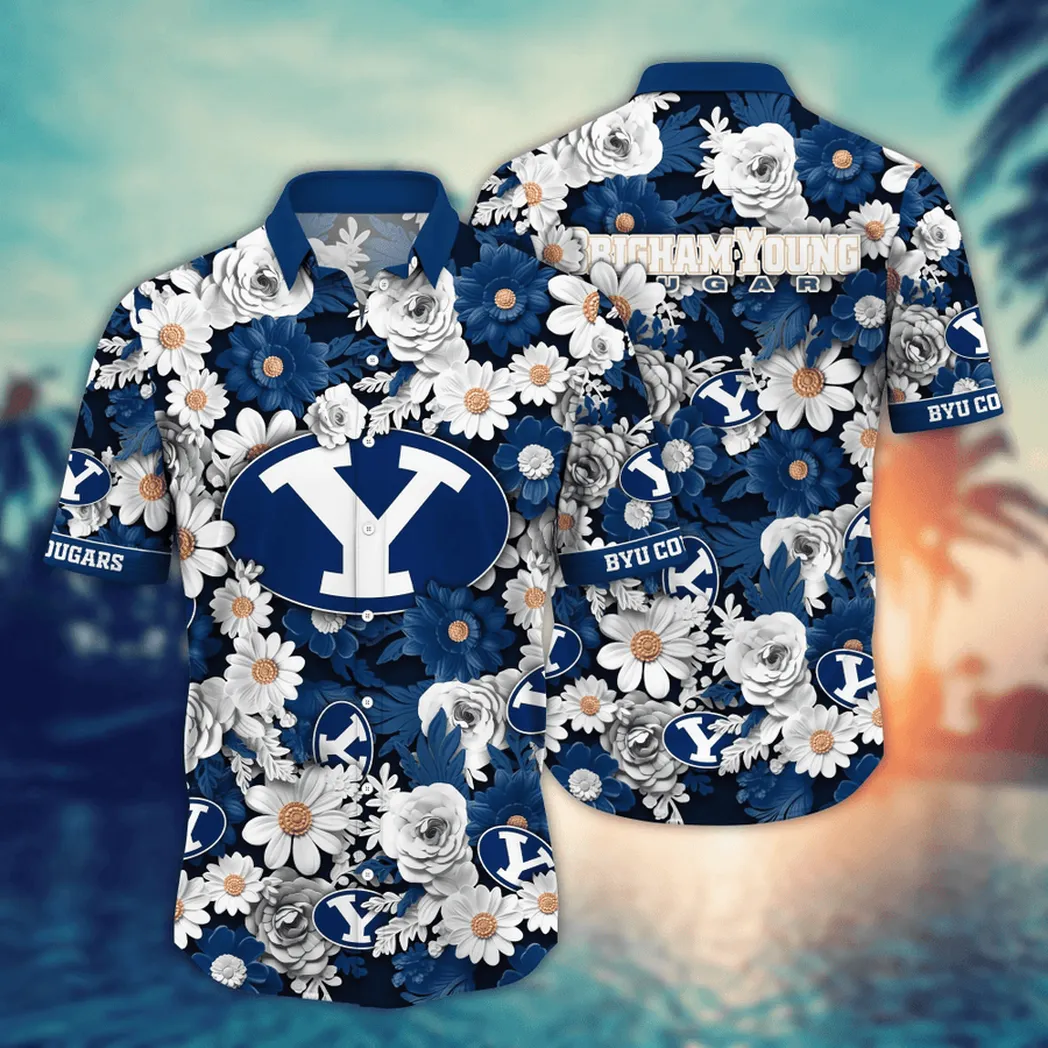 BYU Cougars NCAA Flower Aloha Hawaiian Shirt, Summer Football Shirts VPHWA2451153999