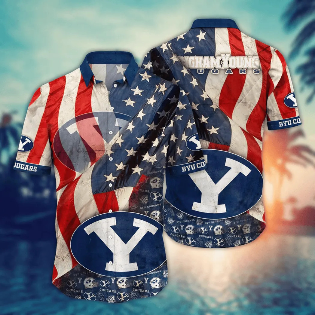 BYU Cougars NCAA Flower Aloha Hawaiian Shirt, Summer Football Shirts VPHWA2451154080