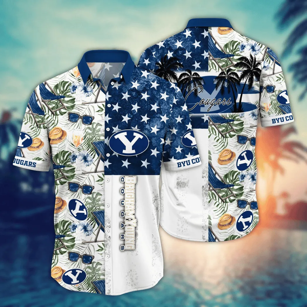 BYU Cougars NCAA Flower Aloha Hawaiian Shirt, Summer Football Shirts VPHWA2451154158