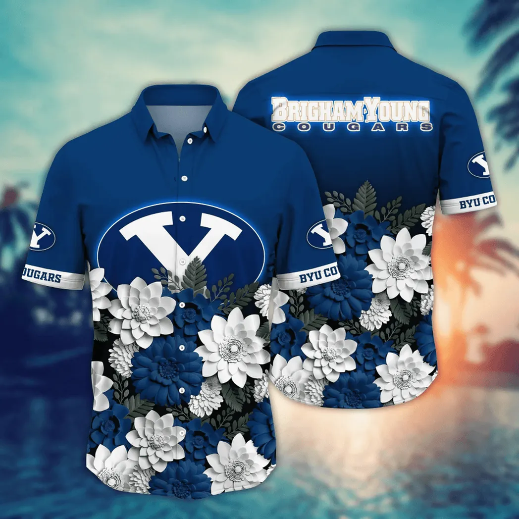 BYU Cougars NCAA Flower Aloha Hawaiian Shirt, Summer Football Shirts VPHWA2451155085